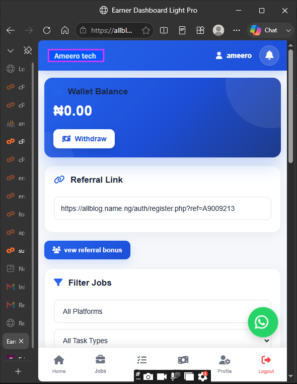 Download MicroJob PHP Script – Complete Earn Money & Task Website with Referral & Withdrawal System